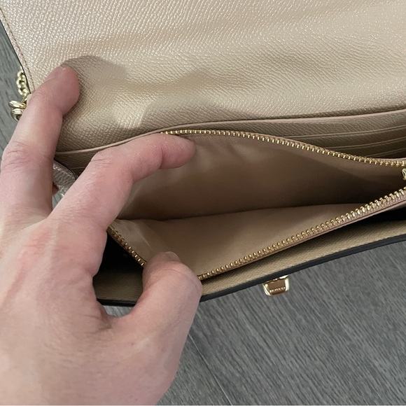 Coach Metallic Rose Gold Clutch and Crossbody - Picture 6 of 7